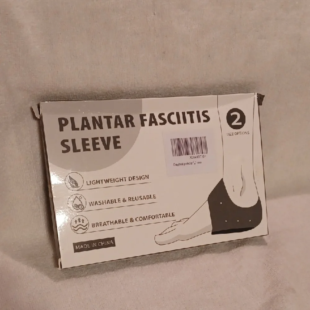Men's Black Compression Sleeve for Foot Support Heel Protector